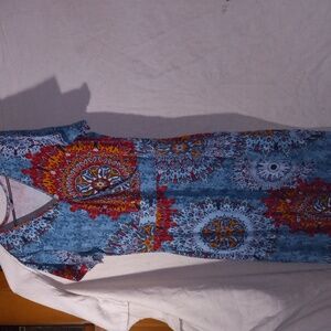 XL  colorful Boho dress